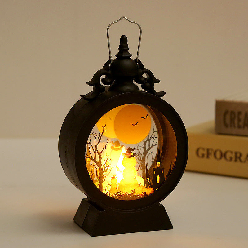 Lanterne Hantée Éternelle – Lueur Rétro Halloween