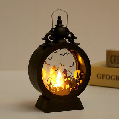 Lanterne Hantée Éternelle – Lueur Rétro Halloween