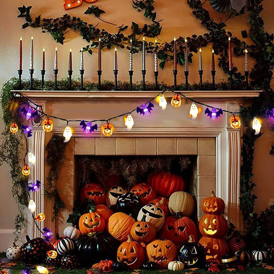 🦇 Lueur Macabre – Guirlande Halloween LED Envoûtante